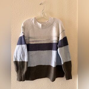 Old Navy women’s Crewneck Sweater - Blue, Brown, Cream